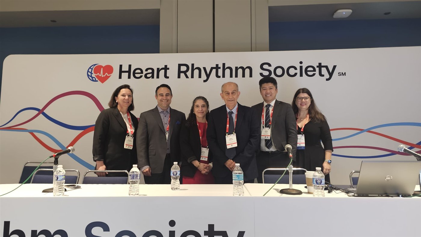 Dr. Topaz with fellow faculty members at a Heart Rhythm Society session